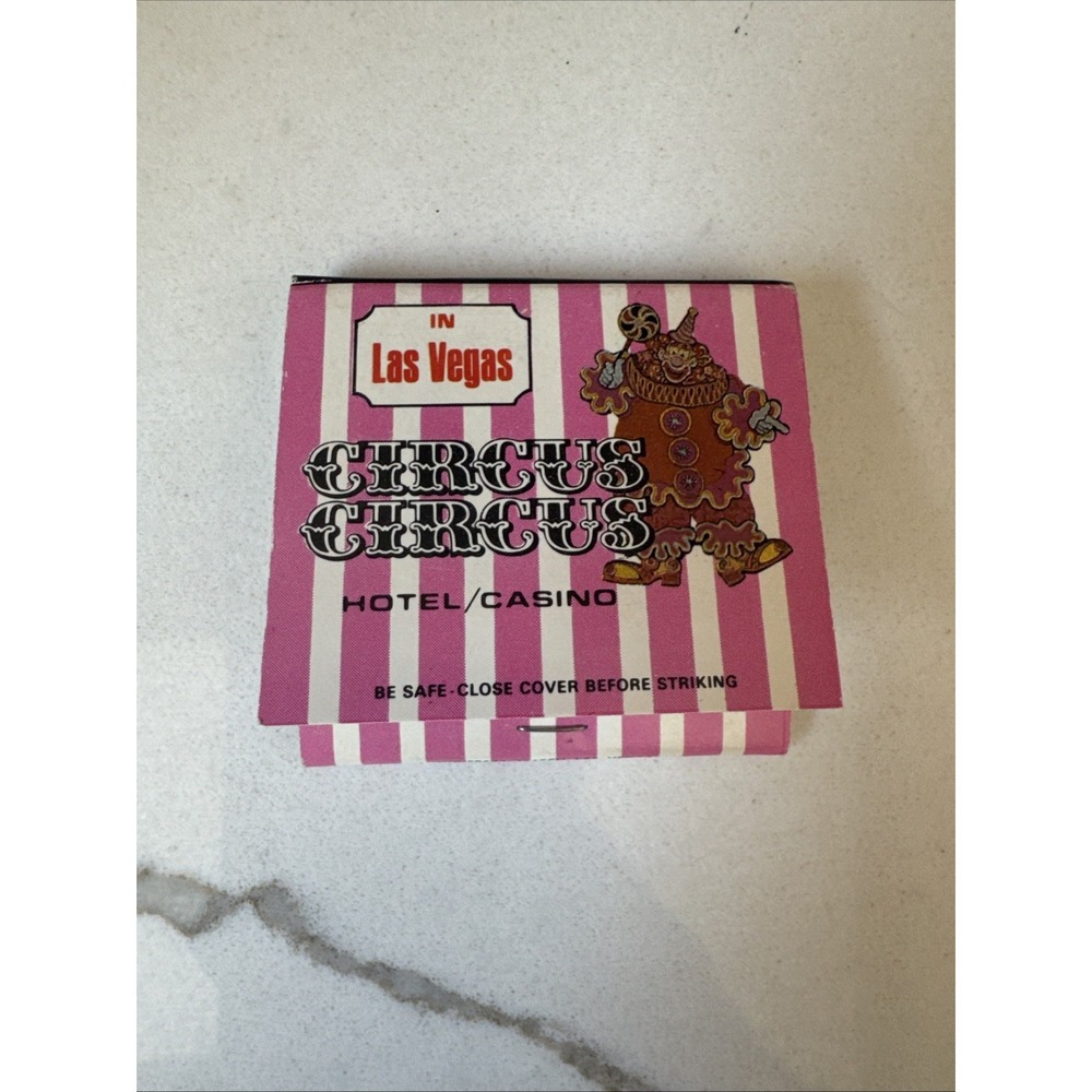 Circus Circus Hotel And Casino In Las Vegas Vintage Matchbook